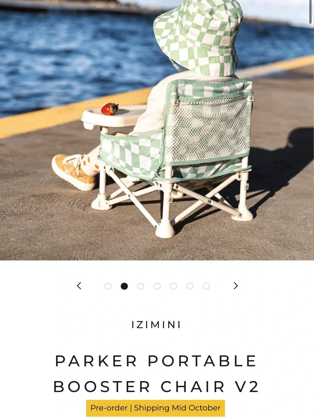 IZIMINI PARKER PORTABLE BOOSTER CHAIR V2
